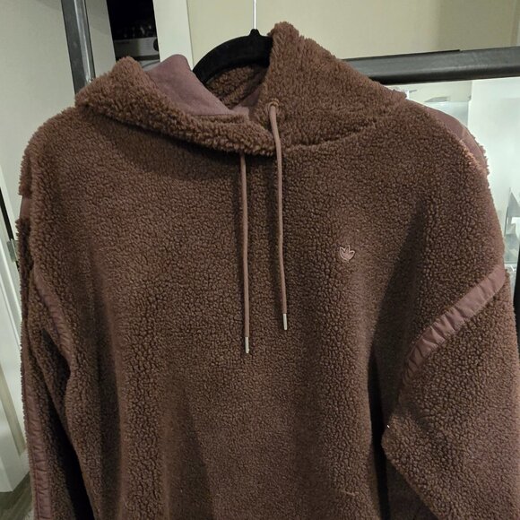 Adidas Women's Premium Essentials Hoodie Shadow Brown Size XS NEW RARE - Picture 1 of 10